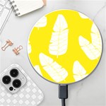 Yellow Banana Leaves Wireless Fast Charger(White)