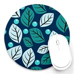 Vibrant Fall Autumn  Round Mousepad