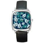 Vibrant Fall Autumn  Square Metal Watch