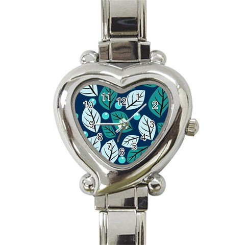 Vibrant Fall Autumn  Heart Italian Charm Watch from ArtsNow.com Front