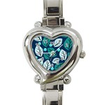 Vibrant Fall Autumn  Heart Italian Charm Watch