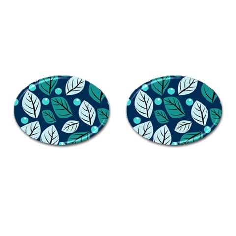 Vibrant Fall Autumn  Cufflinks (Oval) from ArtsNow.com Front(Pair)