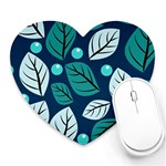 Vibrant Fall Autumn  Heart Mousepad