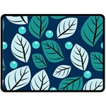 Vibrant Fall Autumn  Fleece Blanket (Large)