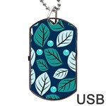 Vibrant Fall Autumn  Dog Tag USB Flash (One Side)