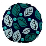 Vibrant Fall Autumn  Large 18  Premium Round Cushion 