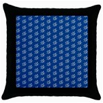 Little White Daisies  Flowers Garden Throw Pillow Case (Black)