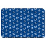 Little White Daisies  Flowers Garden Large Doormat