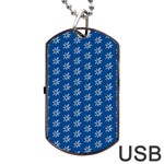 Little White Daisies  Flowers Garden Dog Tag USB Flash (One Side)