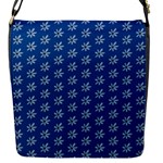 Little White Daisies  Flowers Garden Flap Closure Messenger Bag (S)