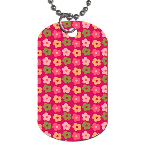 Little Flowers Garden   Dog Tag (One Side) from ArtsNow.com Front