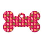 Little Flowers Garden   Dog Tag Bone (One Side)