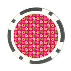 Little Flowers Garden   Poker Chip Card Guard from ArtsNow.com Back