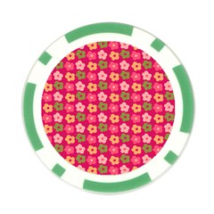 Little Flowers Garden   Poker Chip Card Guard from ArtsNow.com Back