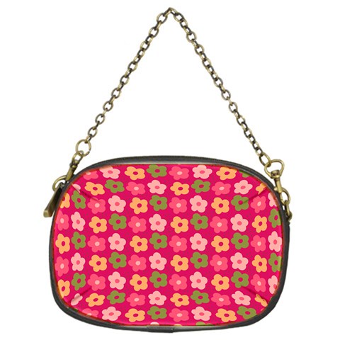 Little Flowers Garden   Chain Purse (One Side) from ArtsNow.com Front