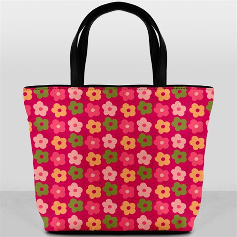 Little Flowers Garden   Bucket Bag from ArtsNow.com Front