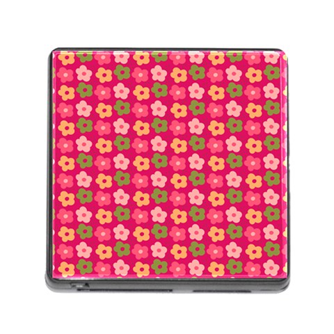 Little Flowers Garden   Memory Card Reader (Square 5 Slot) from ArtsNow.com Front