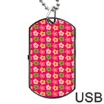 Little Flowers Garden   Dog Tag USB Flash (One Side)