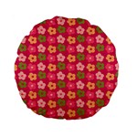 Little Flowers Garden   Standard 15  Premium Round Cushion 