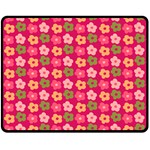 Little Flowers Garden   Double Sided Fleece Blanket (Medium)