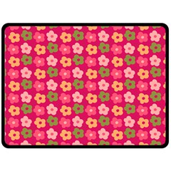 Little Flowers Garden   Double Sided Fleece Blanket (Large) from ArtsNow.com 80 x60  Blanket Front