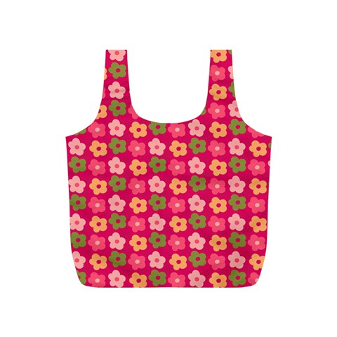 Little Flowers Garden   Full Print Recycle Bag (S) from ArtsNow.com Front