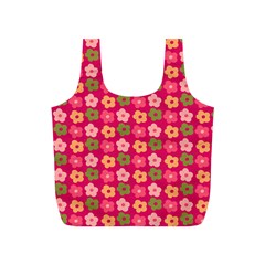 Little Flowers Garden   Full Print Recycle Bag (S) from ArtsNow.com Front