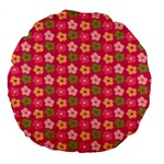 Little Flowers Garden   Large 18  Premium Flano Round Cushion 