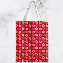 Little Flowers Garden   Zipper Classic Tote Bag from ArtsNow.com Back