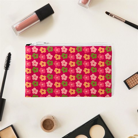 Little Flowers Garden   Cosmetic Bag (XS) from ArtsNow.com Front