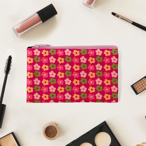 Little Flowers Garden   Cosmetic Bag (XS) from ArtsNow.com Front