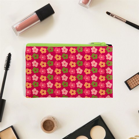 Little Flowers Garden   Cosmetic Bag (XS) from ArtsNow.com Back