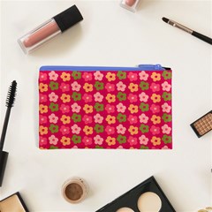 Little Flowers Garden   Cosmetic Bag (XS) from ArtsNow.com Back