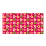 Little Flowers Garden   Satin Wrap 35  x 70 