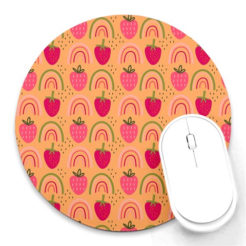 The Cutest Harvest   Round Mousepad from ArtsNow.com Front