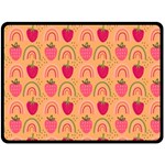 The Cutest Harvest   Fleece Blanket (Large)