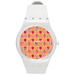 The Cutest Harvest   Round Plastic Sport Watch (M)