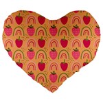 The Cutest Harvest   Large 19  Premium Heart Shape Cushion