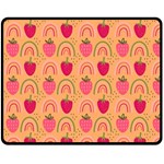 The Cutest Harvest   Double Sided Fleece Blanket (Medium)