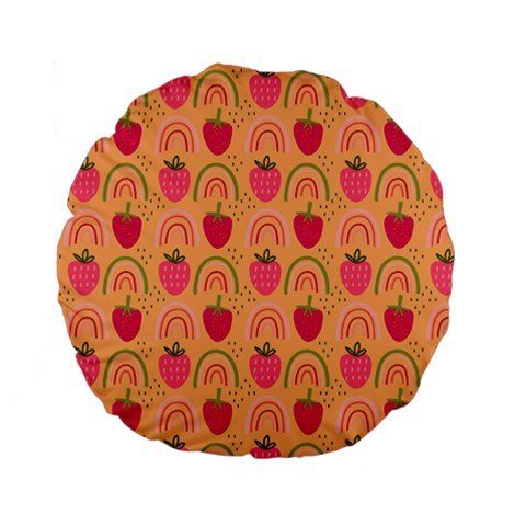 The Cutest Harvest   Standard 15  Premium Flano Round Cushion  from ArtsNow.com Back