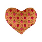 The Cutest Harvest   Standard 16  Premium Flano Heart Shape Cushion 