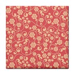 Pink Floral Wall Tile Coaster