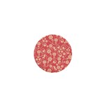 Pink Floral Wall 1  Mini Magnet