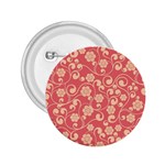 Pink Floral Wall 2.25  Button