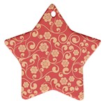 Pink Floral Wall Ornament (Star)