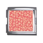 Pink Floral Wall Mega Link Italian Charm (18mm)