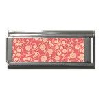 Pink Floral Wall Superlink Italian Charm (9mm)