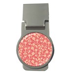 Pink Floral Wall Money Clip (Round)