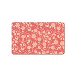 Pink Floral Wall Magnet (Name Card)