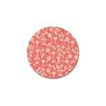 Pink Floral Wall Golf Ball Marker